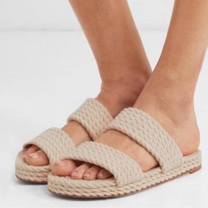 Zimmerman Sz Women's Natural Rope Slide Sandals EU 36